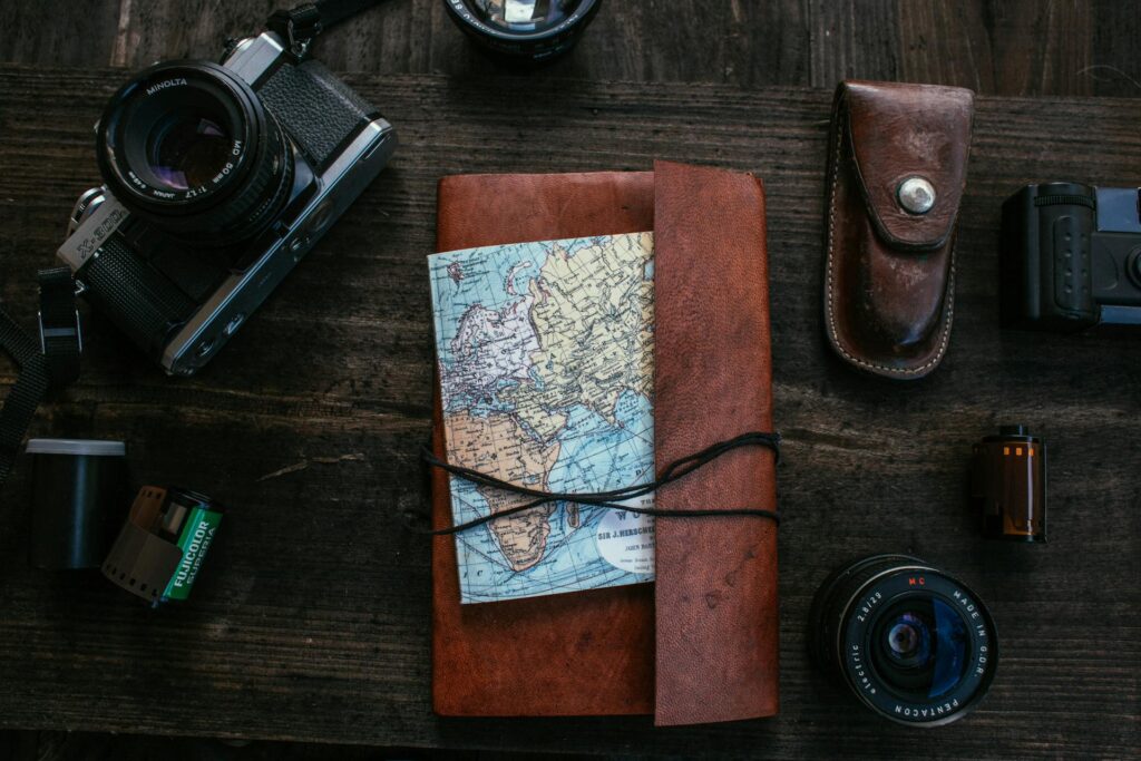 Essential tool kit for a adventurous traveler